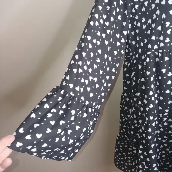 NWOT Quicao Baby Doll Drop Waist Lined Dress - Picture 4 of 8